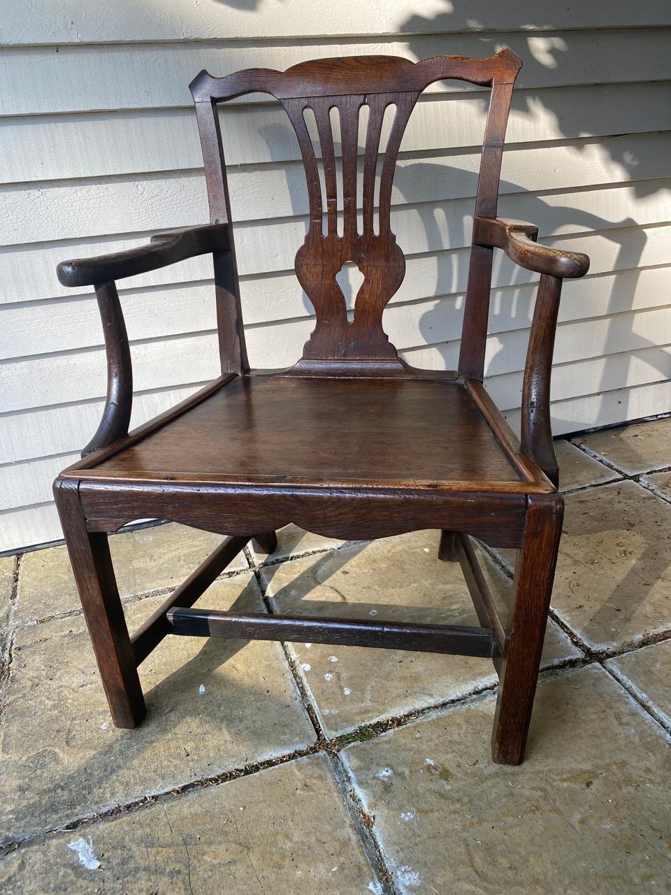 Country Chippendale Arm Chair