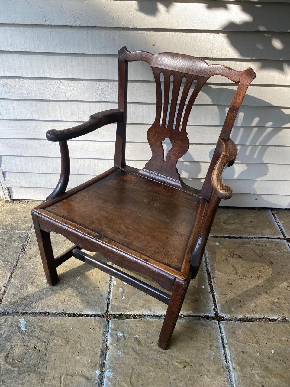 Country Chippendale Arm Chair