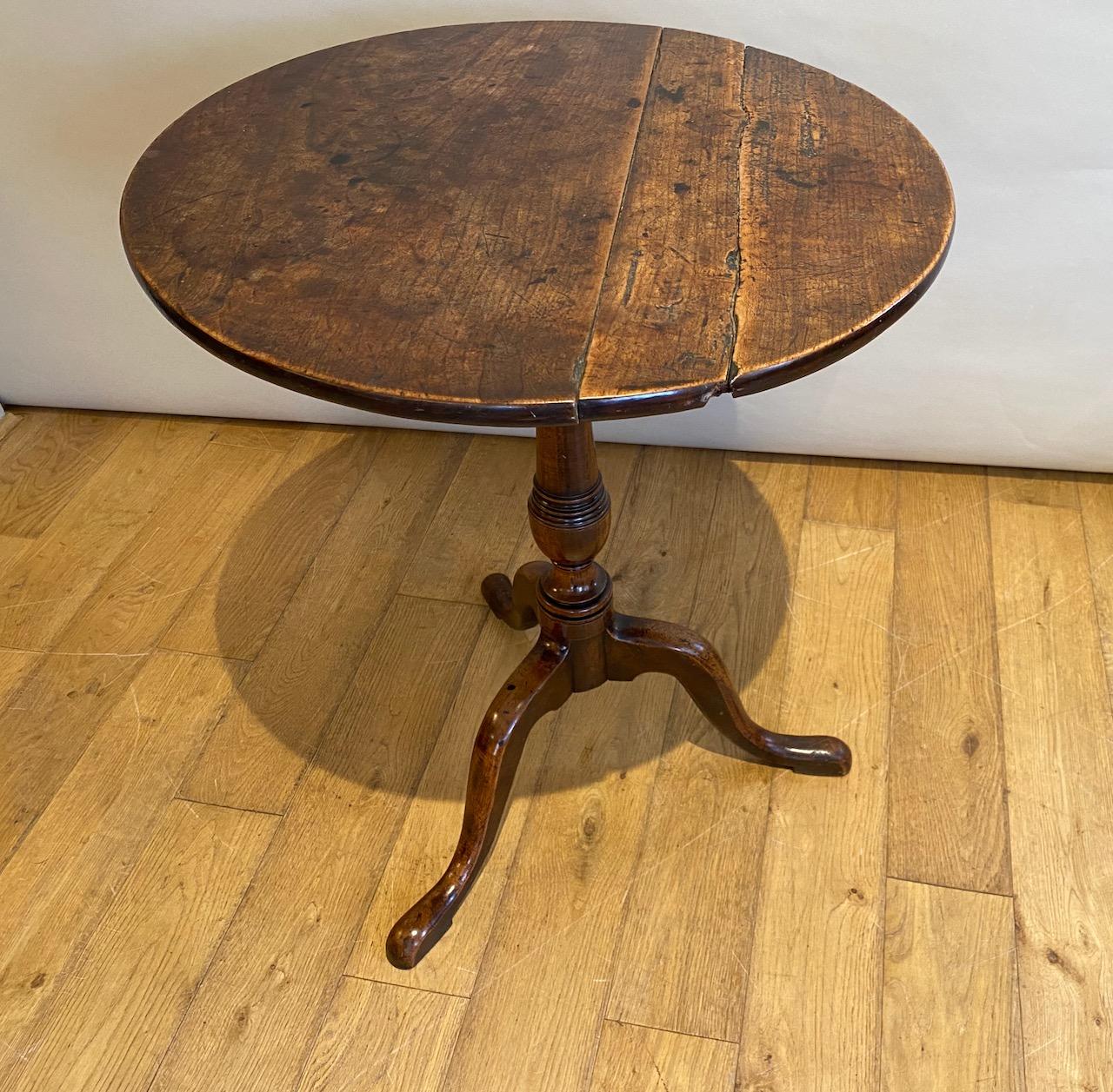 George III Cherry Wood Tripod Table