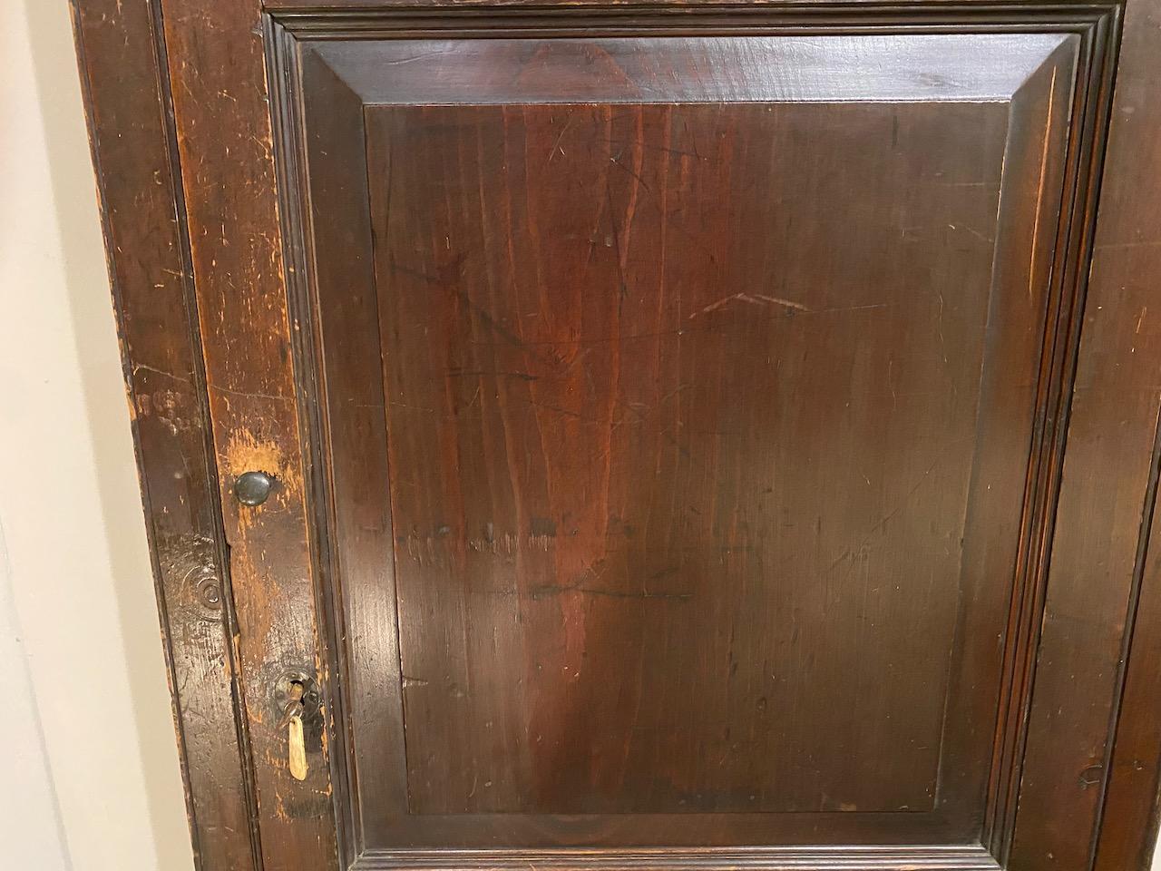 George III Fielded Panel Pine Cupboard