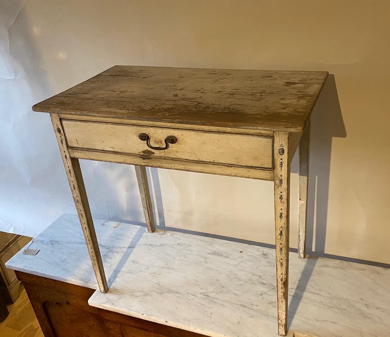 George III White painted Side Table