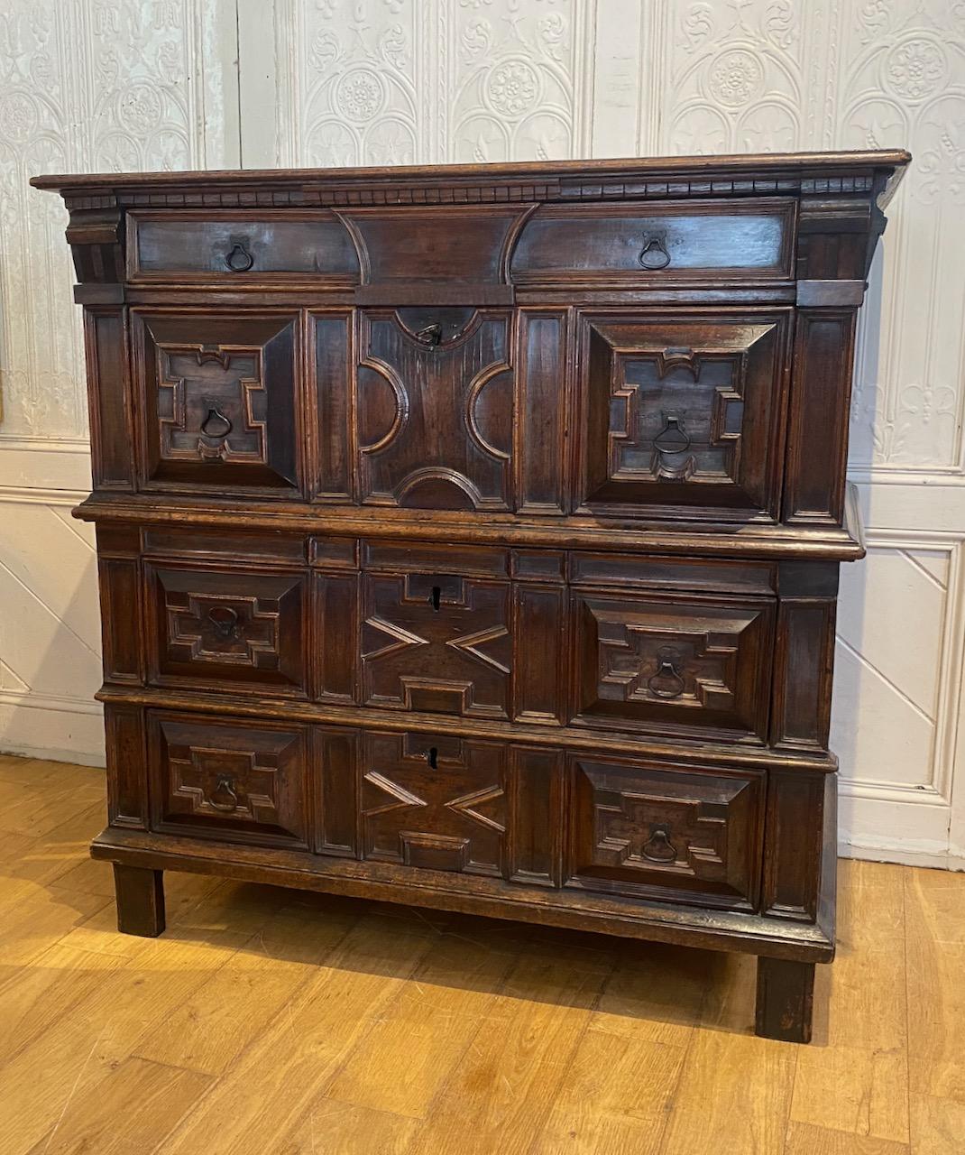 Jacobean Moulded Front Chest of Drawers