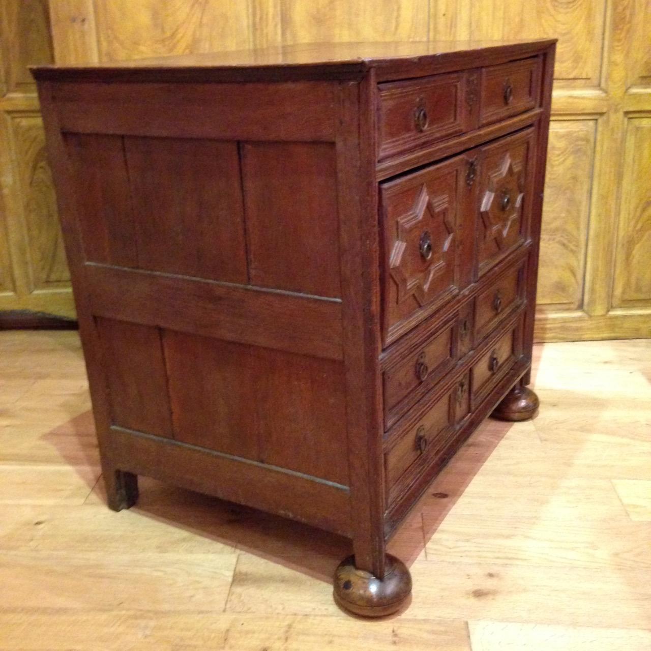 Moulded Oak Chest of Drawers