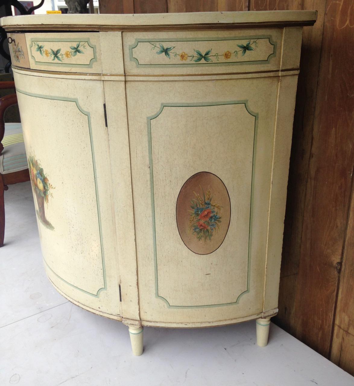 Painted Commode Cabinet