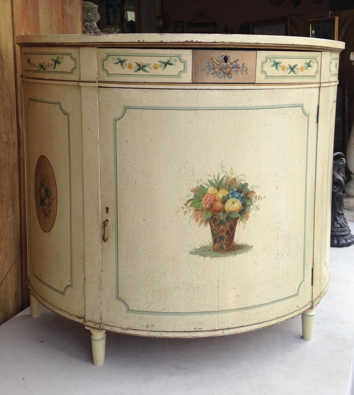 Painted Commode Cabinet