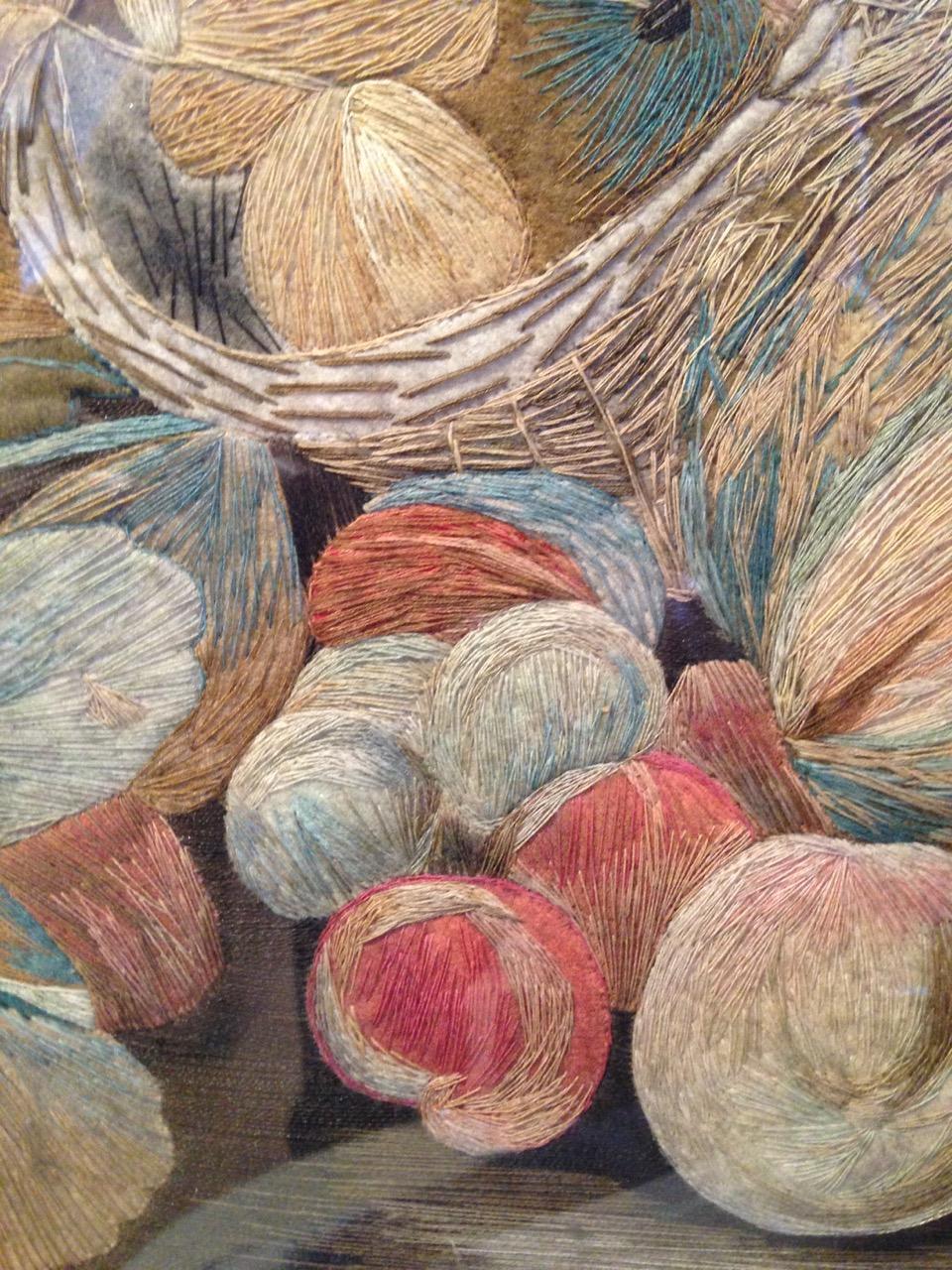 Pair of Regency Wool, Felt and Silk Work Pictures