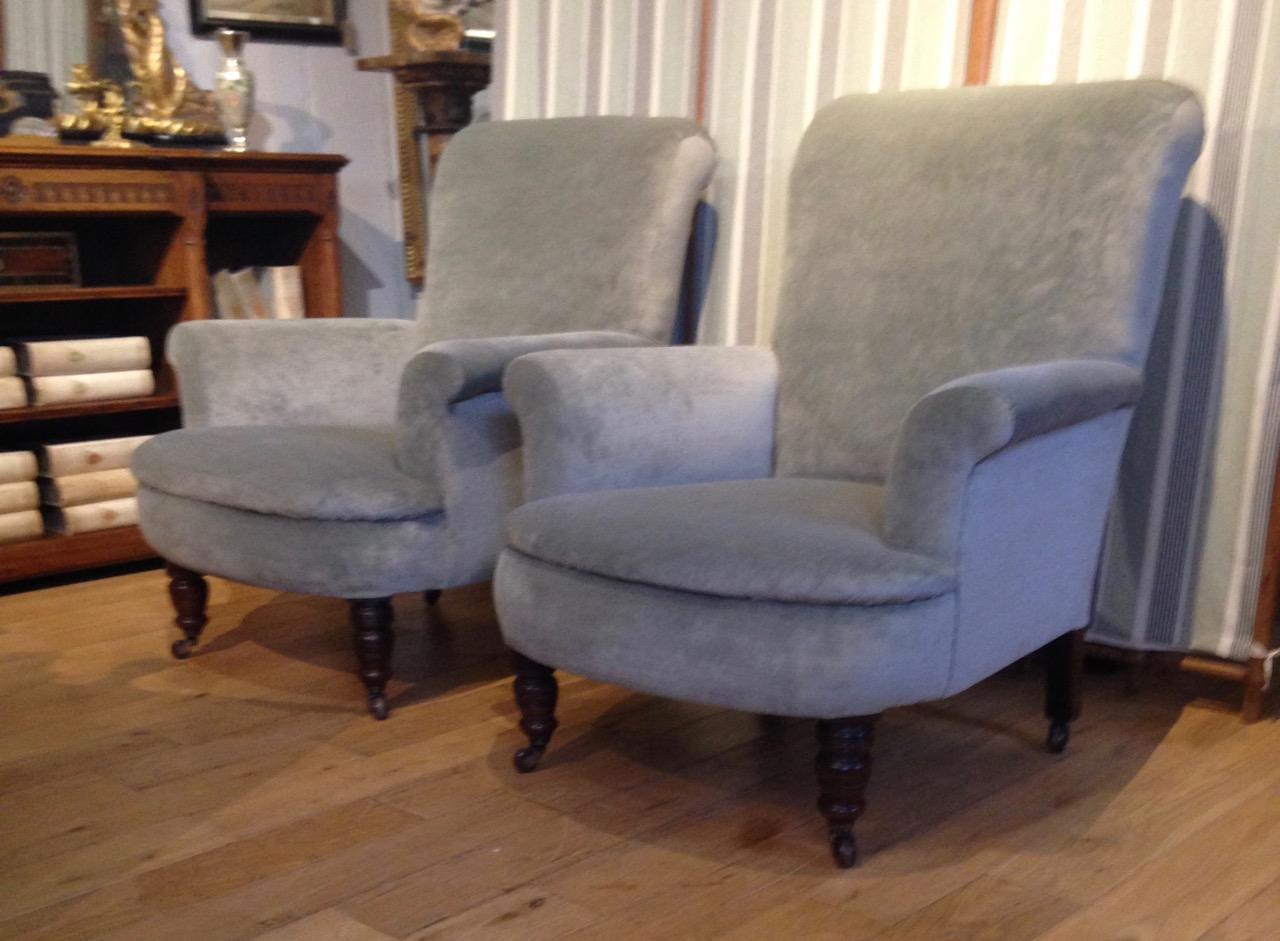 Pair of Upholstered Armchairs