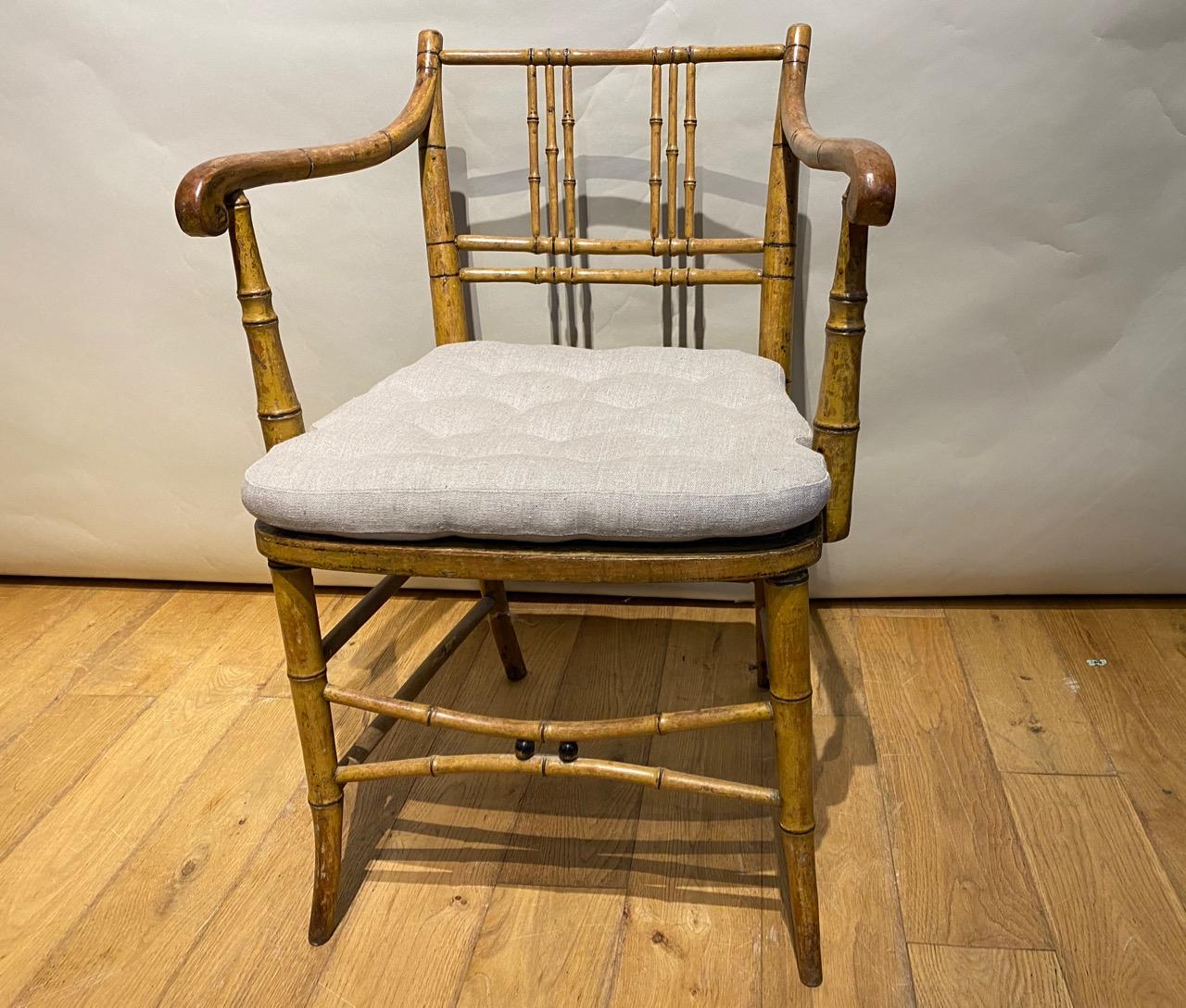 Regency Simulated Bamboo Chair
