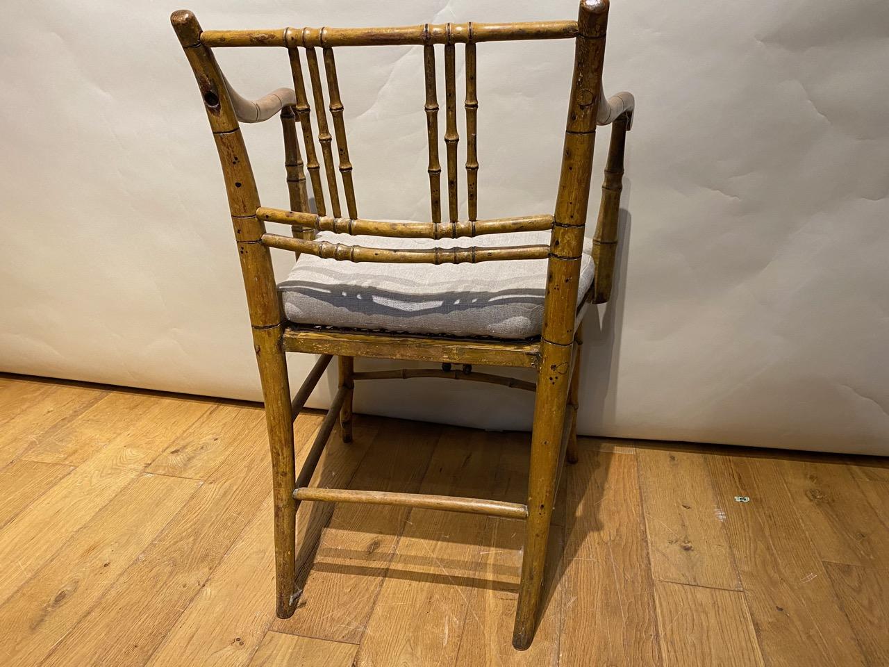 Regency Simulated Bamboo Chair
