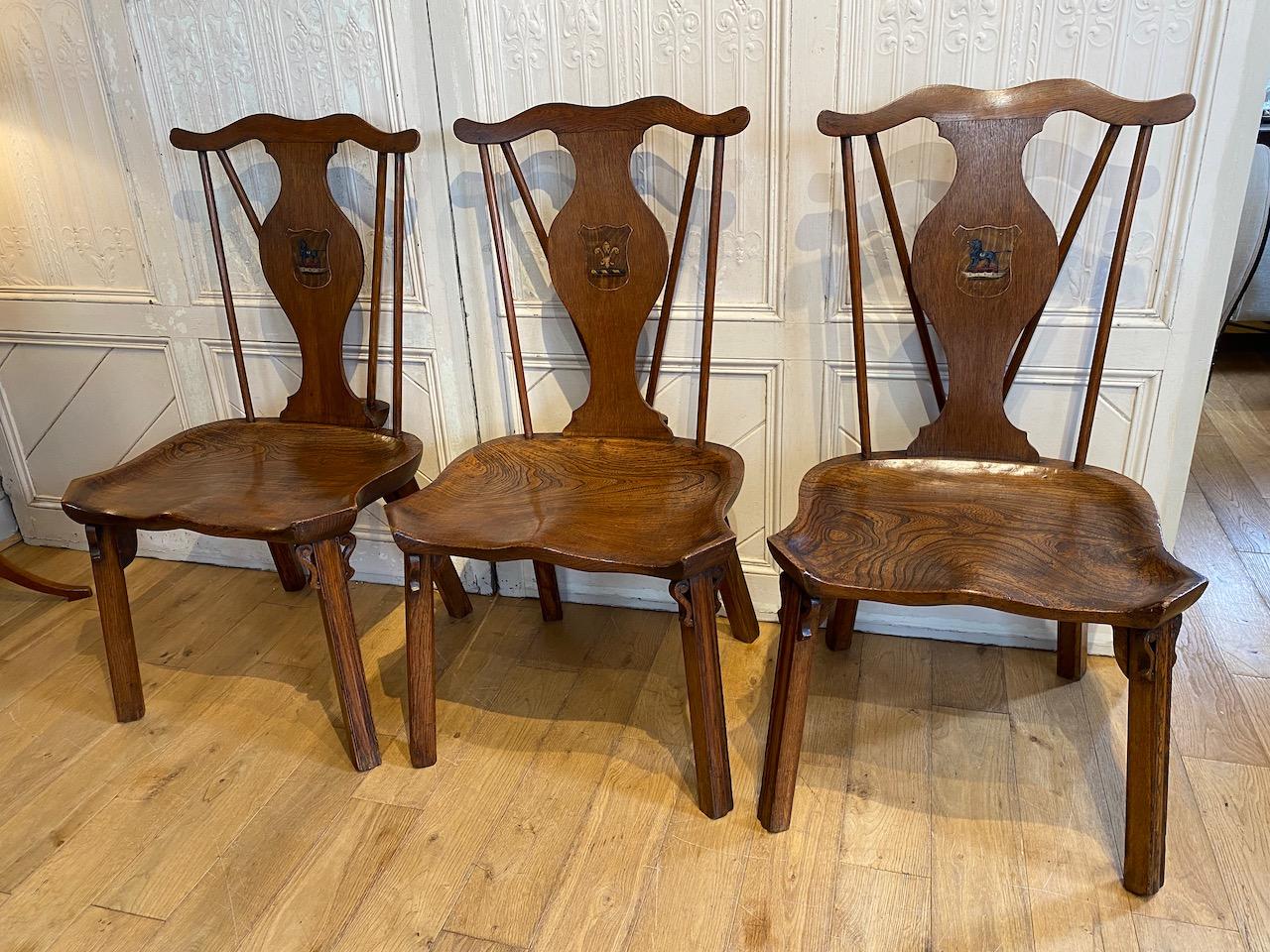 Set of Six  William IV Armorial Chairs