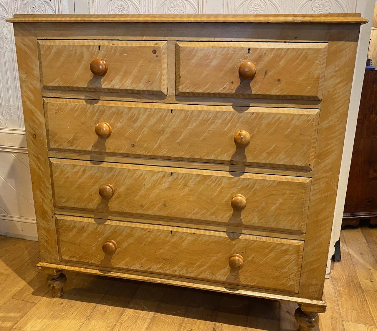 Victorian Grained Chest of Drawers