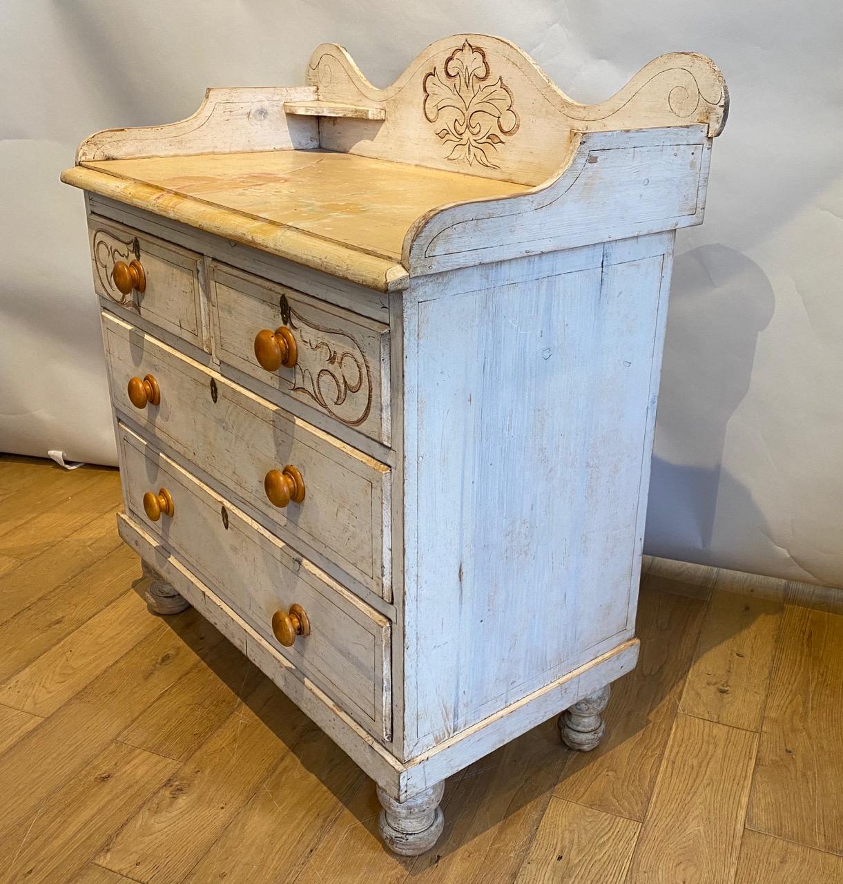 Victorian Painted Pine Chest