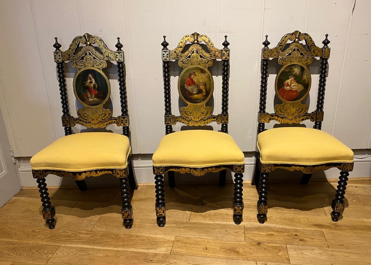 Victorian Papiermaché Chairs