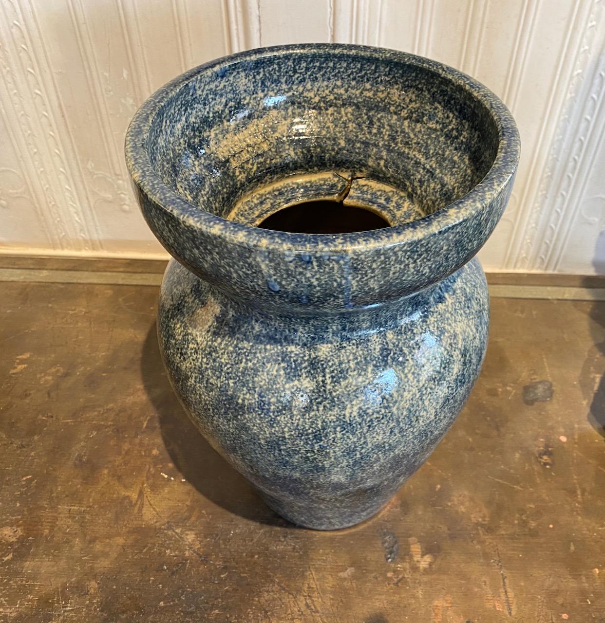 Victorian Sponge Ware Vase