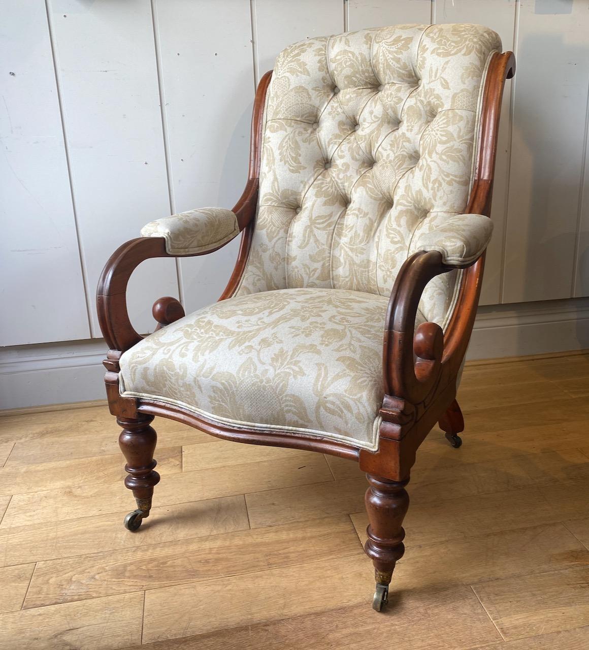 William IV Upholstered Armchair