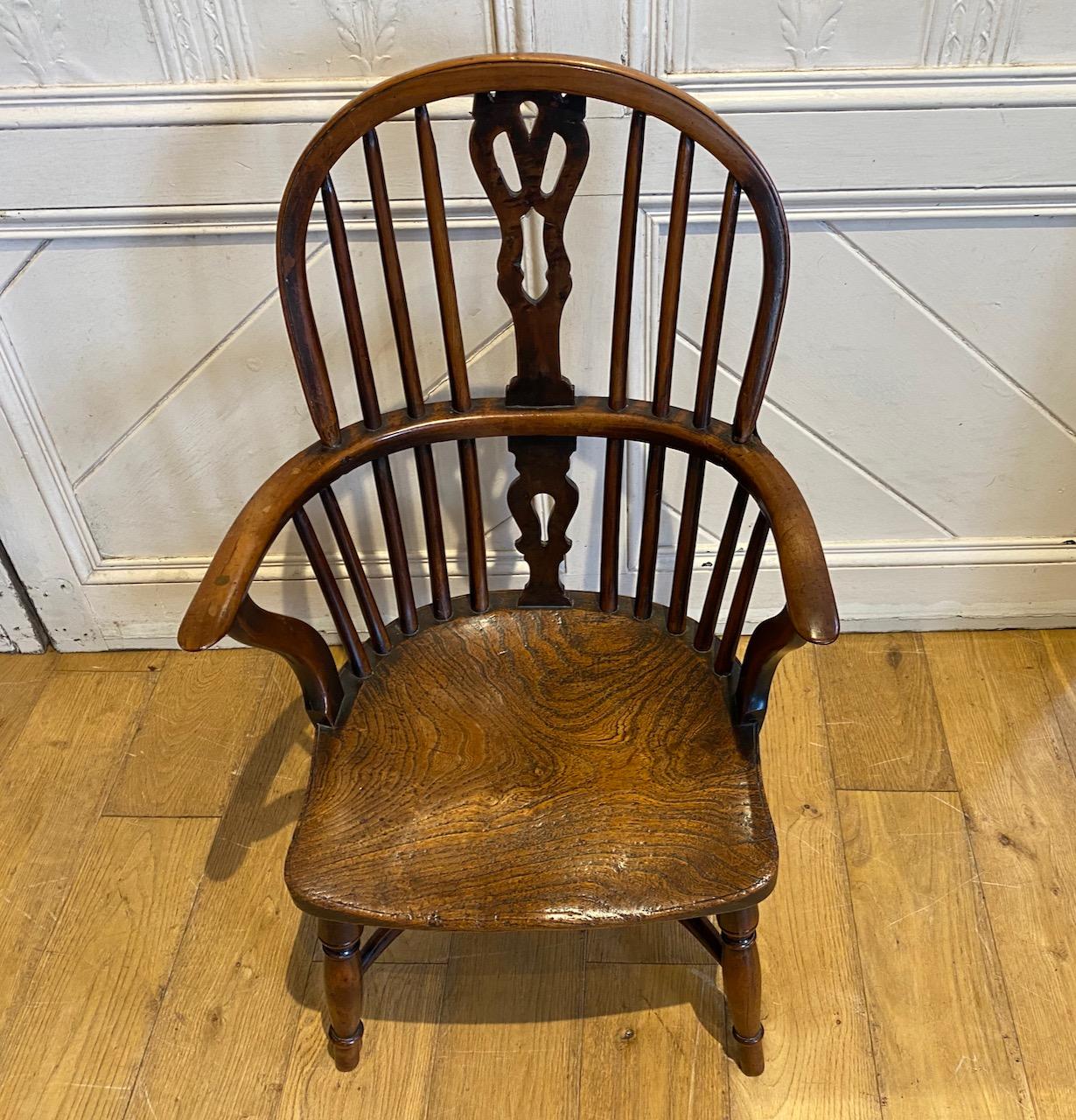Yew Wood Child's Windsor Chair